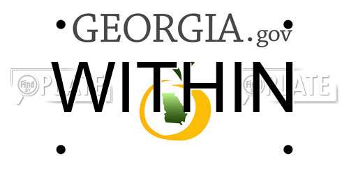 WITHIN Georgia License Plate
