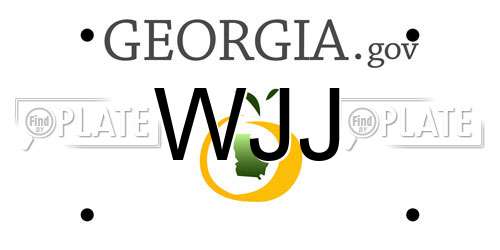 WJJ Georgia License Plate