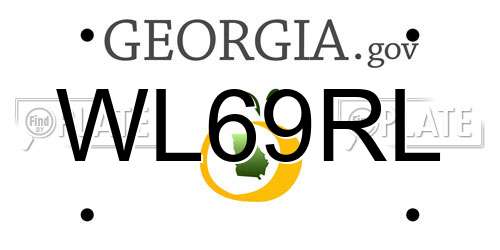 WL69RL Georgia License Plate