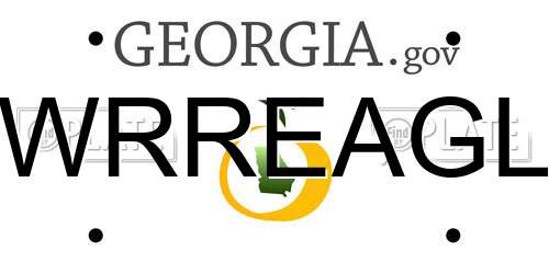 WRREAGL Georgia License Plate