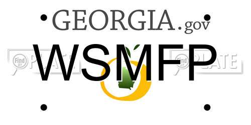 WSMFP Georgia License Plate