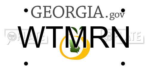 WTMRN Georgia License Plate