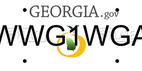 WWG1WGA Georgia License Plate