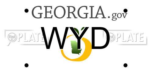 WYD Georgia License Plate