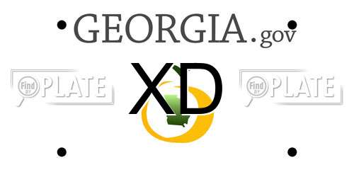 XD Georgia License Plate