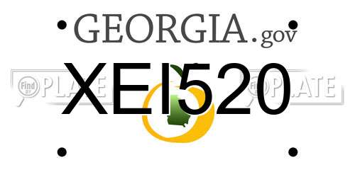 XEI520 Georgia License Plate