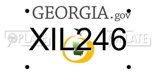 XIL246 Georgia License Plate