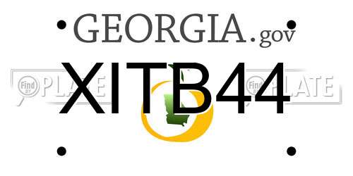 XITB44 Georgia License Plate