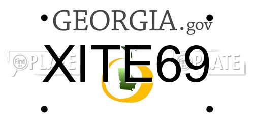 XITE69 Georgia License Plate