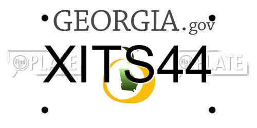 XITS44 Georgia License Plate