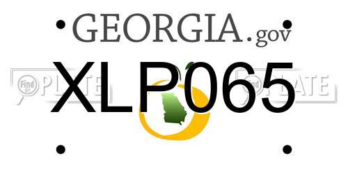 XLP065 Georgia License Plate