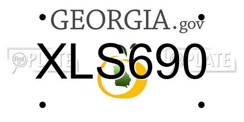 XLS690 Georgia License Plate