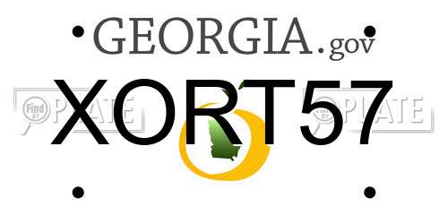 XORT57 Georgia License Plate