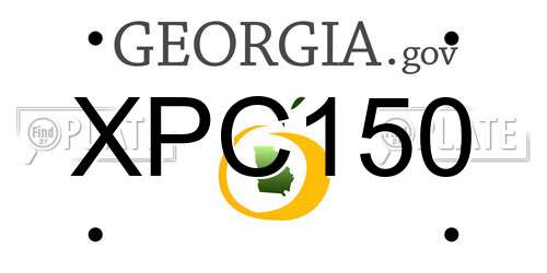 XPC150 Georgia License Plate