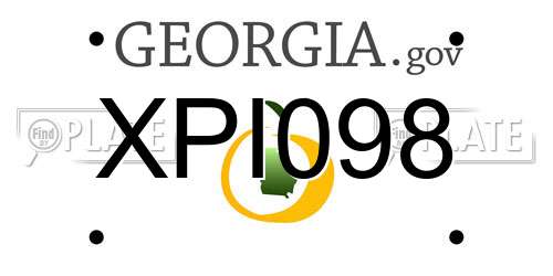 XPI098 Georgia License Plate