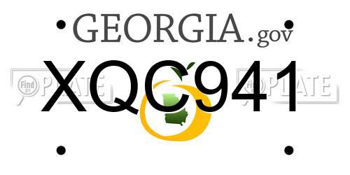 XQC941 Georgia License Plate