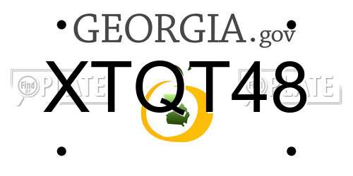 XTQT48 Georgia License Plate