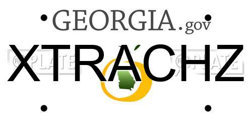 XTRACHZ Georgia License Plate