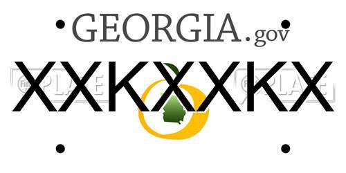 XXKXXKX Georgia License Plate