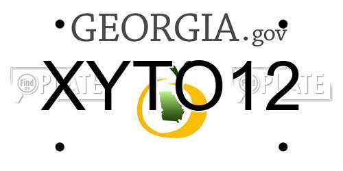 XYTO12 Georgia License Plate