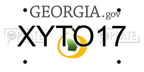 XYTO17 Georgia License Plate