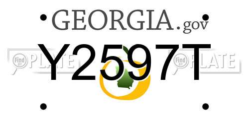 Y2597T Georgia License Plate