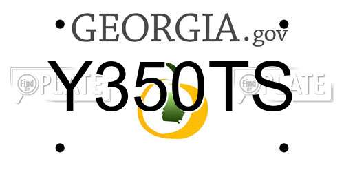 Y350TS Georgia License Plate