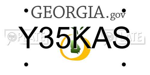 Y35KAS Georgia License Plate