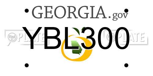 YBL300 Georgia License Plate