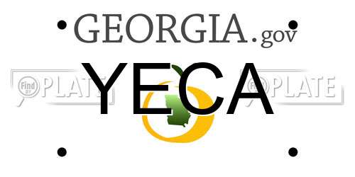 YECA Georgia License Plate