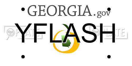 YFLASH Georgia License Plate