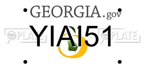YIAI51 Georgia License Plate