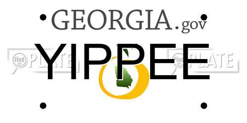 YIPPEE Georgia License Plate
