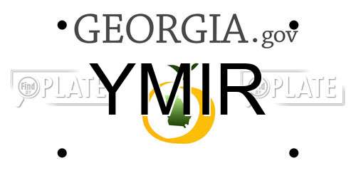 YMIR Georgia License Plate