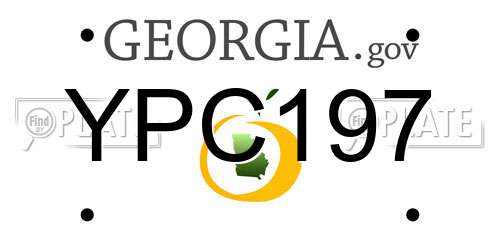 YPC197 Georgia License Plate