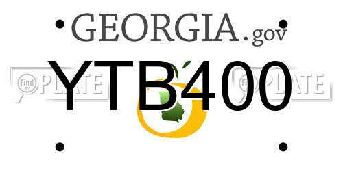 YTB400 Georgia License Plate