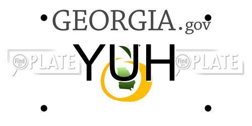 YUH Georgia License Plate
