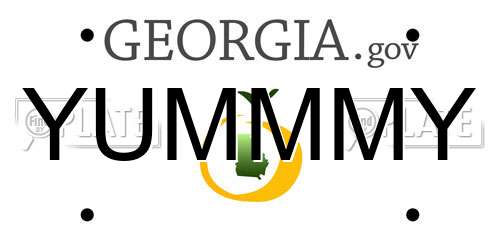 YUMMMY Georgia License Plate