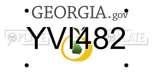 YVI482 Georgia License Plate