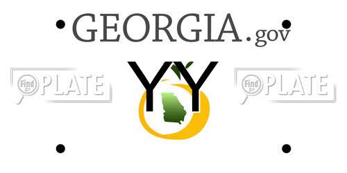 YY Georgia License Plate