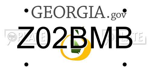 Z02BMB Georgia License Plate