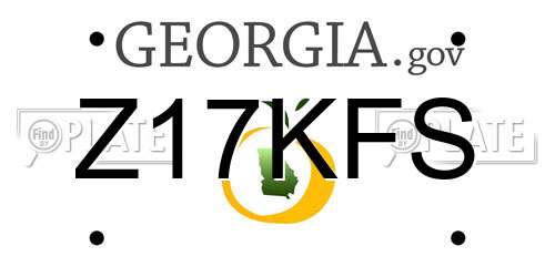 Z17KFS Georgia License Plate