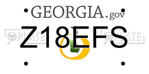 Z18EFS Georgia License Plate