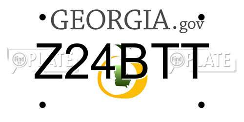 Z24BTT Georgia License Plate