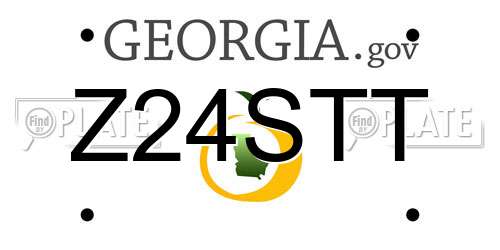 Z24STT Georgia License Plate