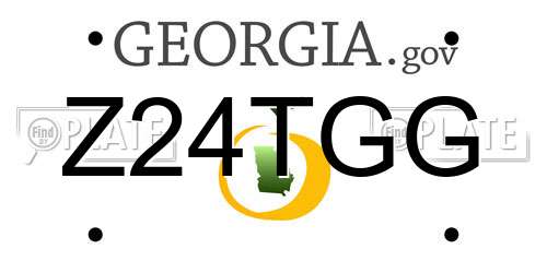 Z24TGG Georgia License Plate