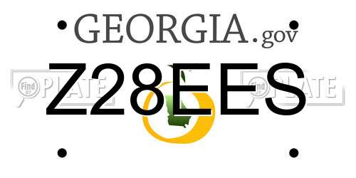 Z28EES Georgia License Plate