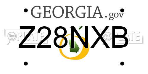 Z28NXB Georgia License Plate