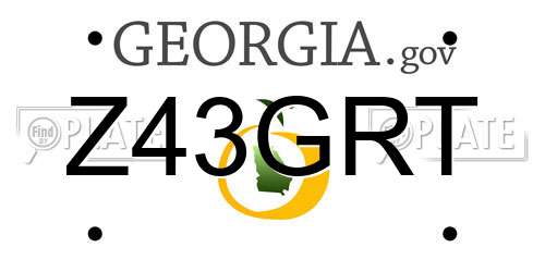 Z43GRT Georgia License Plate