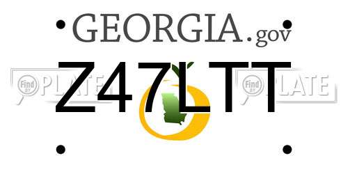 Z47LTT Georgia License Plate